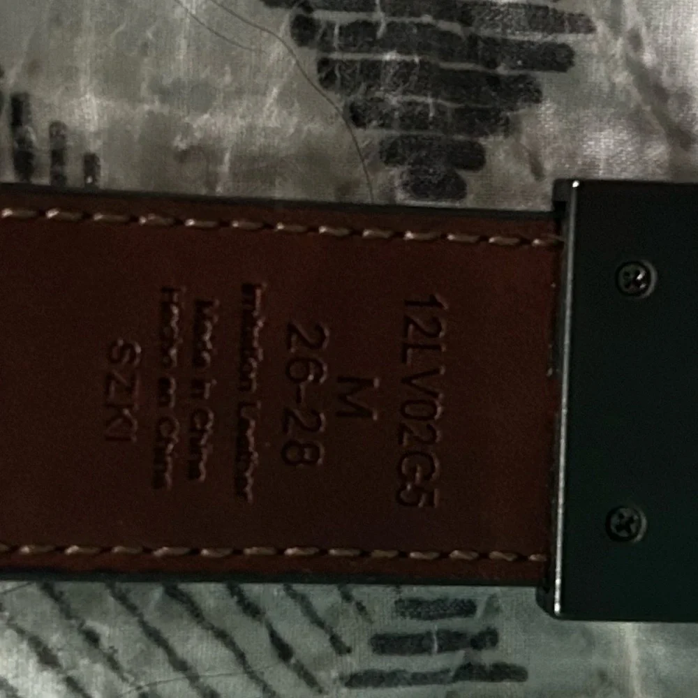Black Leather Men's Belt